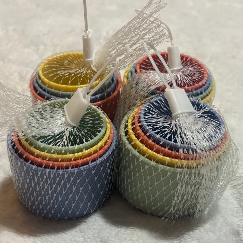 NWOT Toddler Stacking Cups 4-Pack – Mini Bath Toy Bundle – Bright Colors - Picture 6 of 7